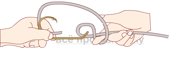 рыболовные узлы - как привязать крючок Пенс картинка 2