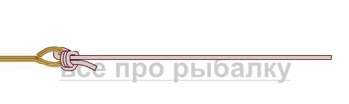 рыболовные узлы - как привязать крючок Центавр картинка 3