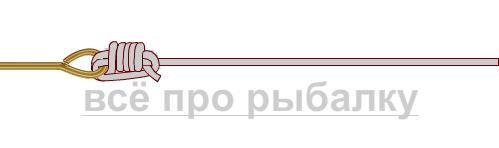 рыболовные узлы - как привязать крючок Линдеманн картинка 3